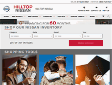 Tablet Screenshot of hilltopnissan.com
